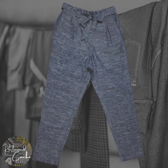 Max Studio NavyXDye Linen Pants - Size XS - Picture 1 of 12
